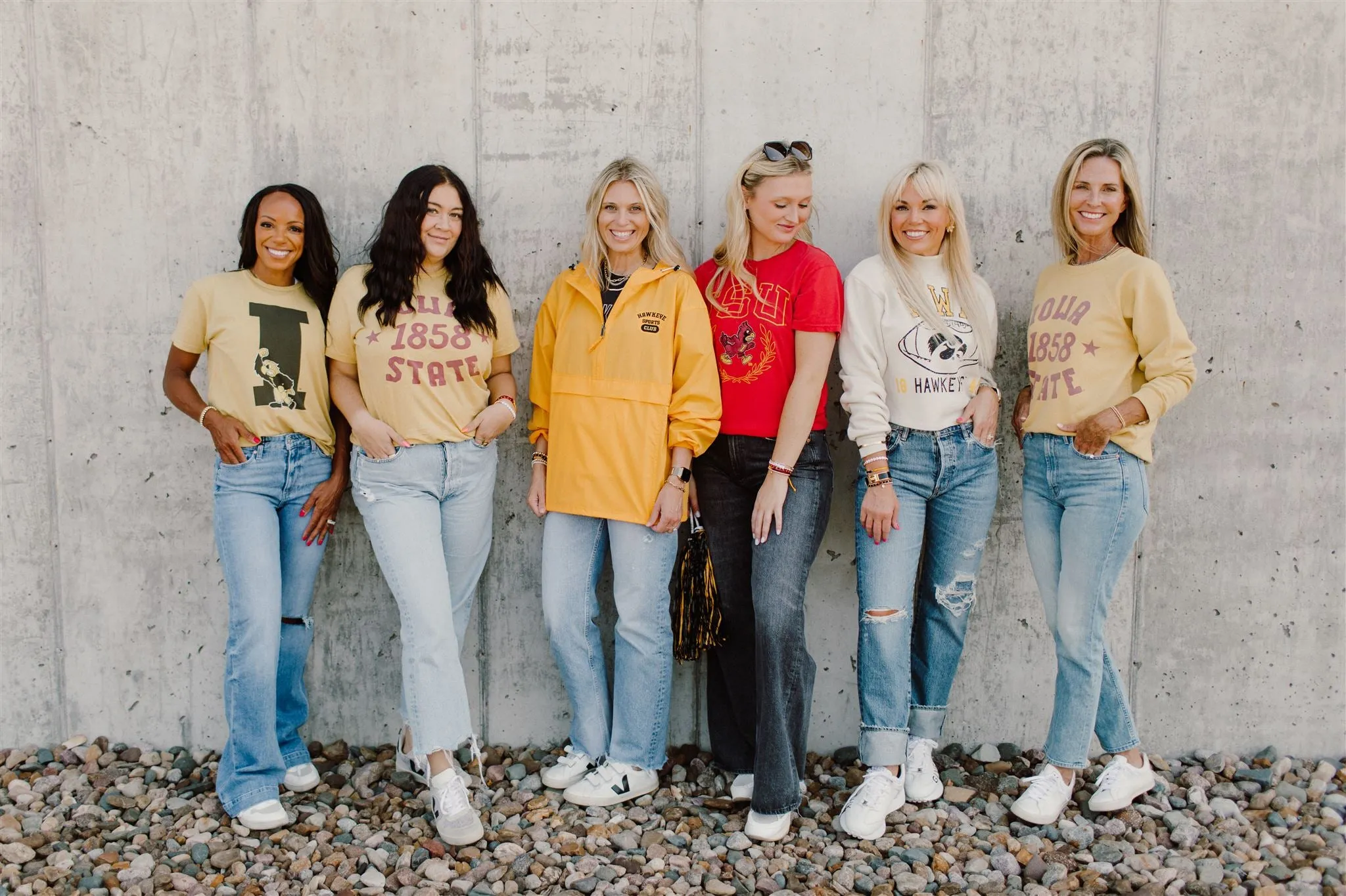 Retro Brand x Blond Genius - Iowa State '1858' Crewneck Tee in Vintage Gold