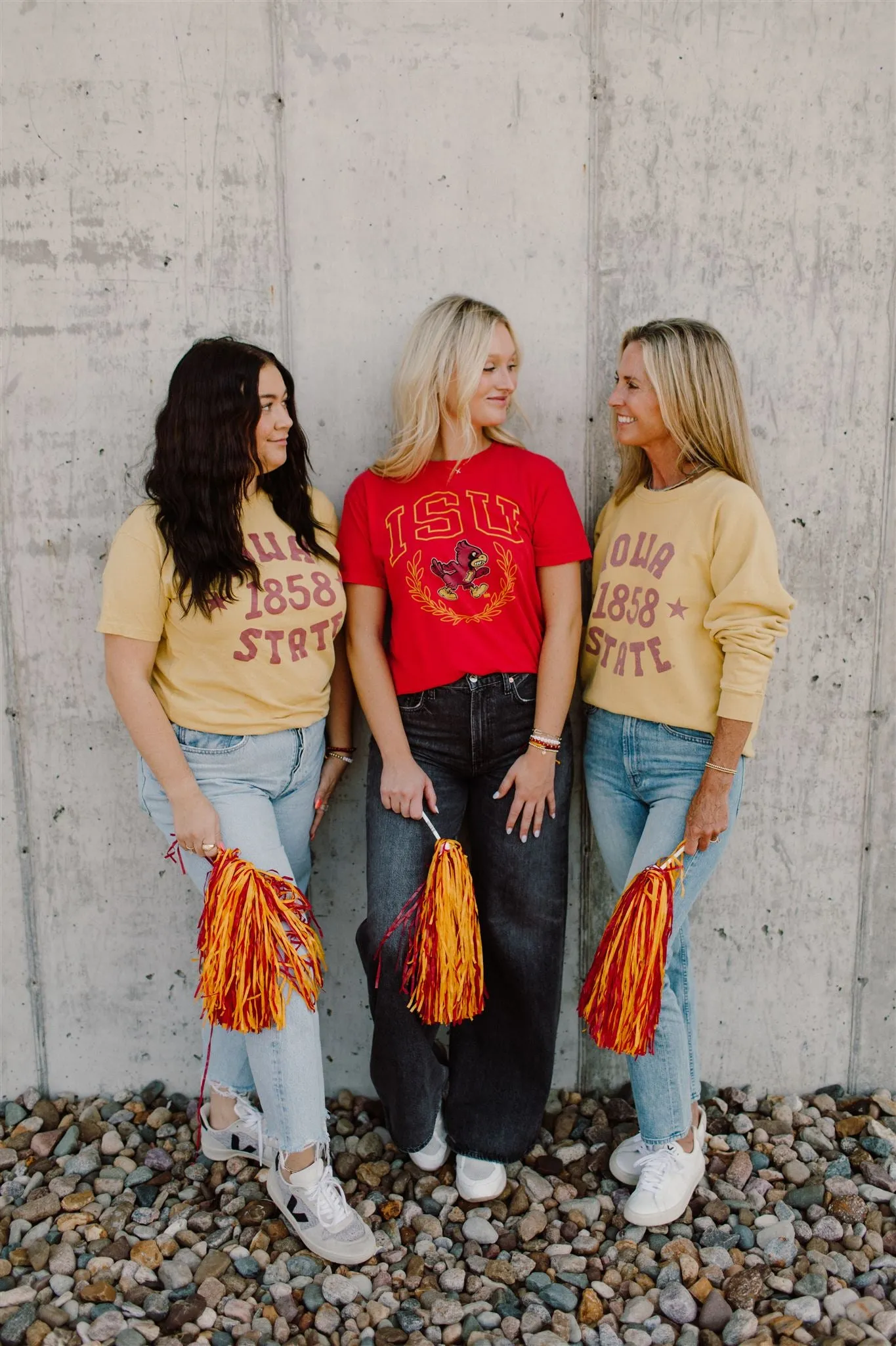 Retro Brand x Blond Genius - Iowa State '1858' Crewneck Tee in Vintage Gold