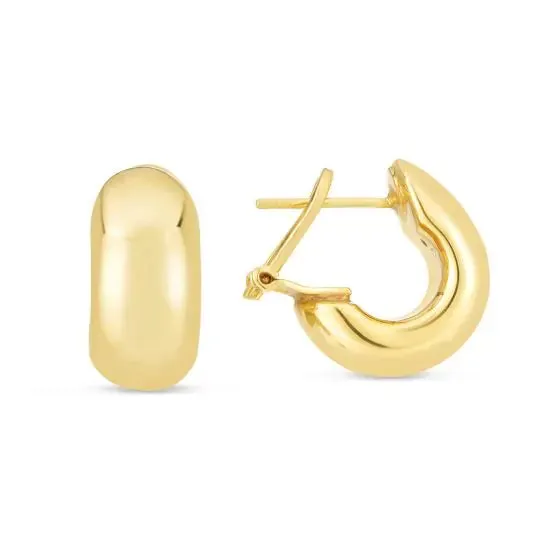 Sincerely Springer's 14k Yellow Gold J Hoop Earrings