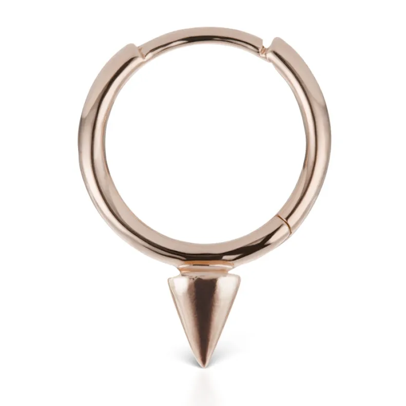 Single Spike Non-Rotating Earring by Maria Tash in Rose Gold