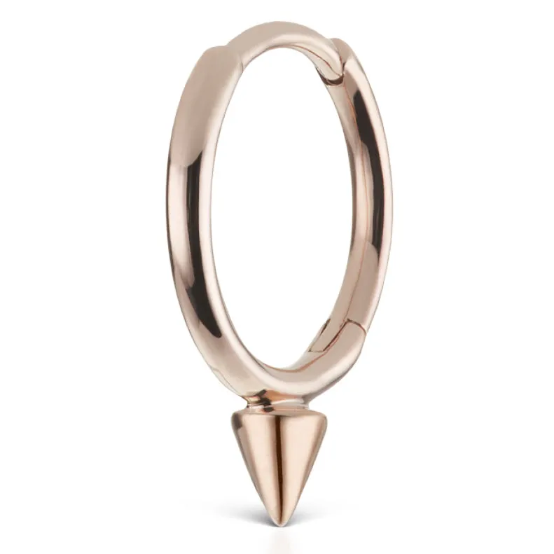 Single Spike Non-Rotating Earring by Maria Tash in Rose Gold