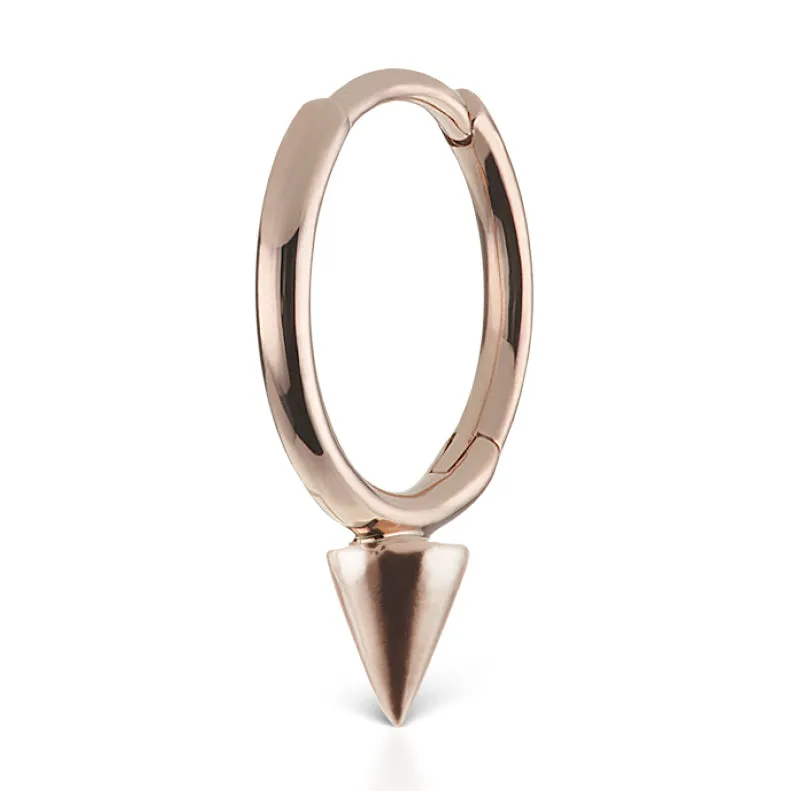 Single Spike Non-Rotating Earring by Maria Tash in Rose Gold