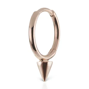 Single Spike Non-Rotating Earring by Maria Tash in Rose Gold