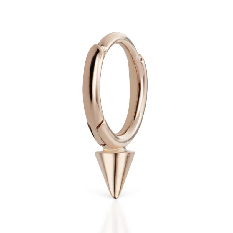 Single Spike Non-Rotating Earring by Maria Tash in Rose Gold