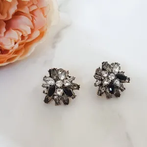 STORM Black Jewel Stud Earrings