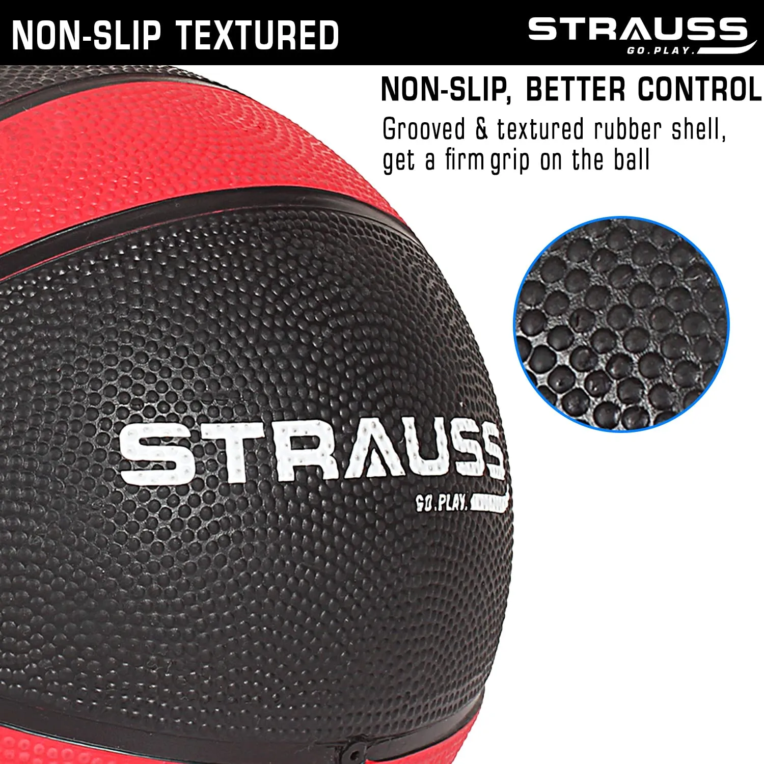 Strauss Medicine, Weight Training Ball, 3 Kg, (Red)