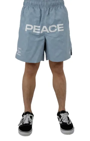 x Umbro Peace Checkboard Shorts - Ashley Blue